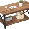 New Rectangle Coffee Wood Living Room Table Farmhouse Accent Center Cocktail Table