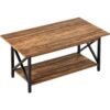 New Rectangle Coffee Wood Living Room Table Farmhouse Accent Center Cocktail Table