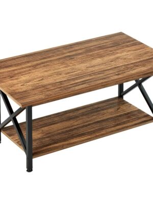 New Rectangle Coffee Wood Living Room Table Farmhouse Accent Center Cocktail Table