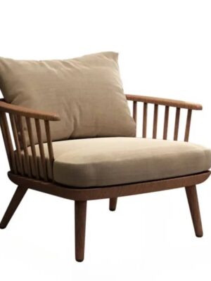New Lightweight Soft Lounge Chair Comfort Bedroom Luxury Relaxing Wood Chair
